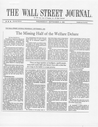 Thumbnail of the article as printed in The Wall Street Journal