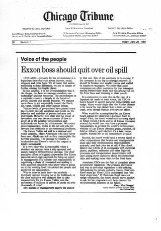 Thumbnail of the article as printed in Chicago Tribune