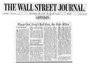 Thumbnail of the article as printed in The Wall Street Journal