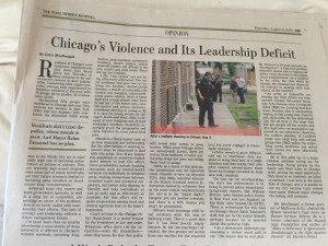 Thumbnail of the article as printed in The Wall Street Journal